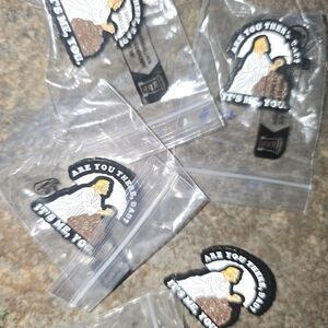 Black and White Enamel Pins